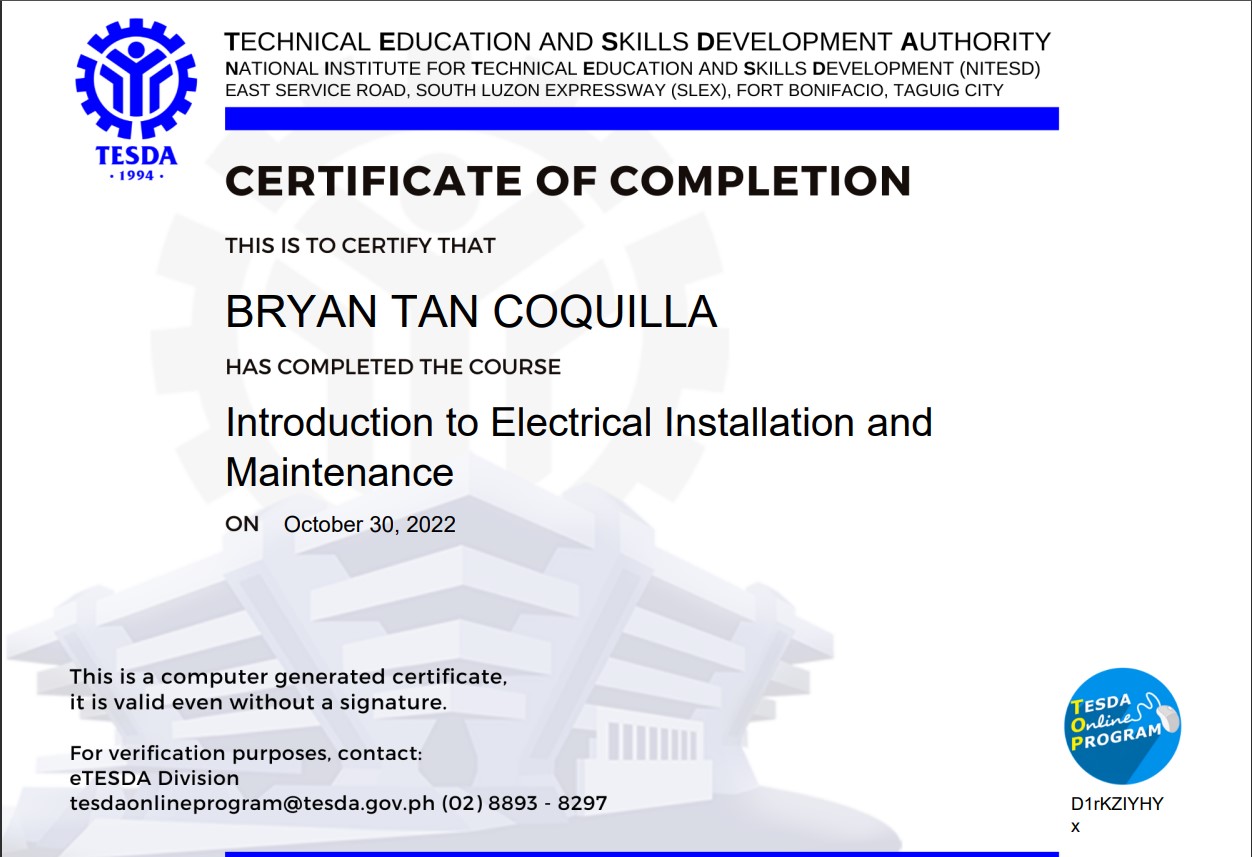 Introduction to Electrical Installation and Maintenance